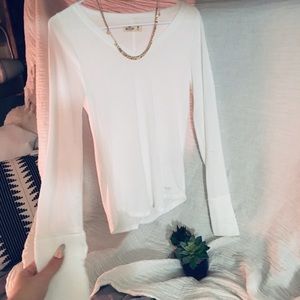 White Long-Sleeve Tee